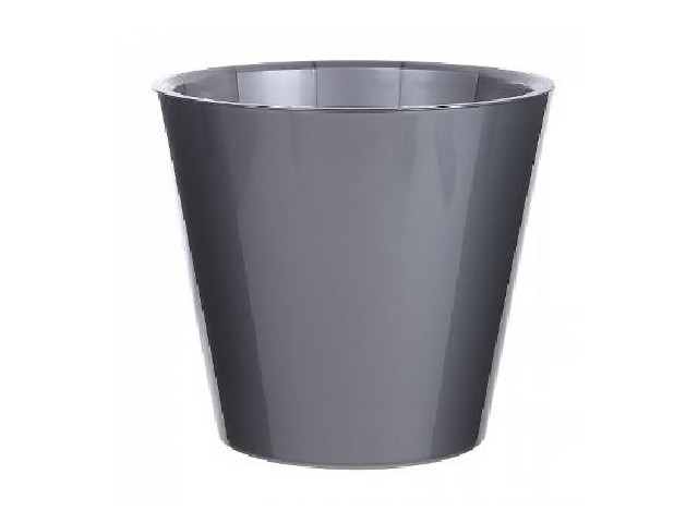 Горшок для орхидей D200 мм, 4л с дренажной вставкой (серый перламутр)